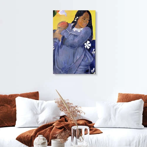 Vahine No Te Vi (Woman Of The Mango) Paul Gauguin Akrylbillede 20 X 30 Cm Billedramme 6 Vahine No Te Vi (Woman Of The Mango) Paul Gauguin Akrylbillede 20 X 30 Cm Billedramme - Billede 4