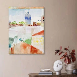 Hammamet With The Mosque, 1914 Paul Klee Lærredsbillede 20 X 30 Cm Billedramme 9 Hammamet With The Mosque, 1914 Paul Klee Lærredsbillede 20 X 30 Cm Billedramme -POSTERLOUNGE Salg 384637 canvas room abstract art l