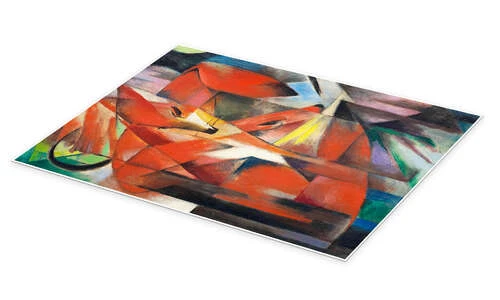 Rævene Franz Marc Plakat 30 X 40 Cm Billedramme 4 Rævene Franz Marc Plakat 30 X 40 Cm Billedramme - Billede 2