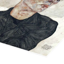 Selvportræt Med Physalis Egon Schiele Plakat 40 X 30 Cm Billedramme -POSTERLOUNGE Salg 386515 poster empCorner l