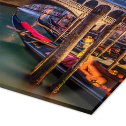 Rialto Bridge In Venice Italy At Night Jan Christopher Becke Akrylbillede 30 X 20 Cm Billedramme -POSTERLOUNGE Salg 391157 acrylic glass empCorner l