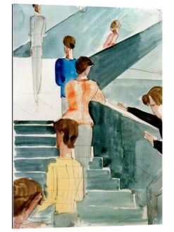 Bauhaus-trappe I Oskar Schlemmer Galleritryk 20 X 30 Cm Billedramme