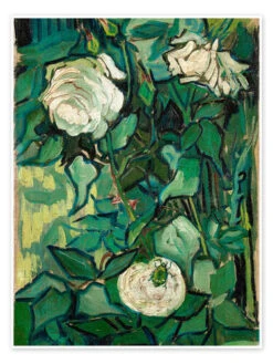 Roses And Beetle Vincent Van Gogh Plakat 30 X 40 Cm Billedramme