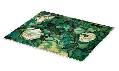 Roses And Beetle Vincent Van Gogh Plakat 30 X 40 Cm Billedramme 4 Roses And Beetle Vincent Van Gogh Plakat 30 X 40 Cm Billedramme - Billede 2