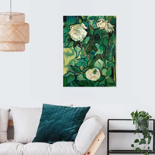Roses And Beetle Vincent Van Gogh Plakat 30 X 40 Cm Billedramme 6 Roses And Beetle Vincent Van Gogh Plakat 30 X 40 Cm Billedramme - Billede 4