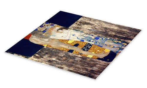 Kvindens Tre Aldre Gustav Klimt Plakat 30 X 30 Cm Billedramme 4 Kvindens Tre Aldre Gustav Klimt Plakat 30 X 30 Cm Billedramme - Billede 2