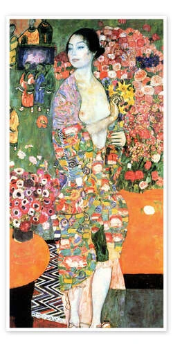 The Dancer Gustav Klimt Plakat 20 X 40 Cm Billedramme 3 The Dancer Gustav Klimt Plakat 20 X 40 Cm Billedramme