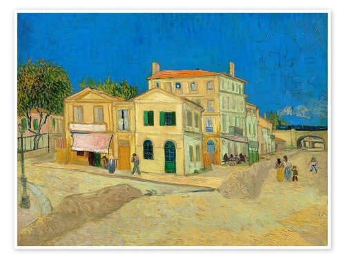 The Yellow House Vincent Van Gogh Plakat 40 X 30 Cm Billedramme 3 The Yellow House Vincent Van Gogh Plakat 40 X 30 Cm Billedramme