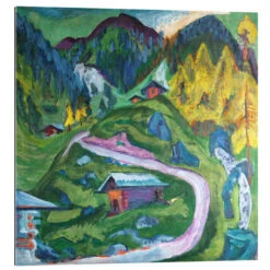 Alpine Life Ernst Ludwig Kirchner Galleritryk 30 X 30 Cm Billedramme