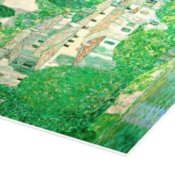 Church In Cassone (Landscape With Cypresses) Gustav Klimt Plakat 30 X 30 Cm Billedramme -POSTERLOUNGE Salg 397048 poster empCorner l