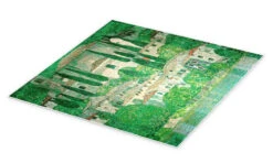 Church In Cassone (Landscape With Cypresses) Gustav Klimt Plakat 30 X 30 Cm Billedramme -POSTERLOUNGE Salg 397048 poster pds l