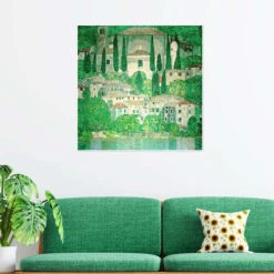 Church In Cassone (Landscape With Cypresses) Gustav Klimt Plakat 30 X 30 Cm Billedramme -POSTERLOUNGE Salg 397048 poster room green l