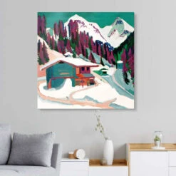 Wild Ground In The Snow Ernst Ludwig Kirchner Akrylbillede 30 X 30 Cm Billedramme -POSTERLOUNGE Salg 397393 acrylic glass room square l