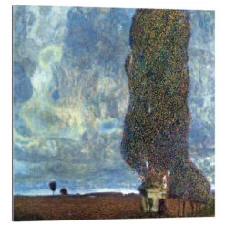 Approaching Thunderstorm (The Large Poplar II) Gustav Klimt Galleritryk 30 X 30 Cm Billedramme