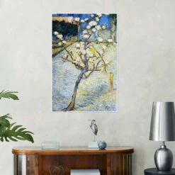 Blossoming Pear Tree Vincent Van Gogh Plakat 20 X 30 Cm Billedramme -POSTERLOUNGE Salg 397600 poster room blue l
