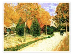 City Park In Autumn Vincent Van Gogh Plakat 40 X 30 Cm Billedramme