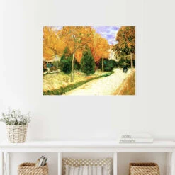 City Park In Autumn Vincent Van Gogh Plakat 40 X 30 Cm Billedramme -POSTERLOUNGE Salg 397628 poster room landscapes l