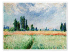 The Wheat Field Claude Monet Plakat 40 X 30 Cm Billedramme