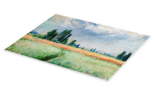 The Wheat Field Claude Monet Plakat 40 X 30 Cm Billedramme 4 The Wheat Field Claude Monet Plakat 40 X 30 Cm Billedramme - Billede 2