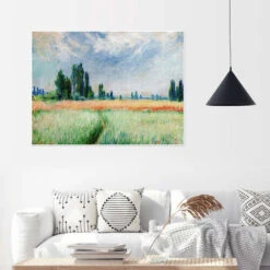 The Wheat Field Claude Monet Plakat 40 X 30 Cm Billedramme 9 The Wheat Field Claude Monet Plakat 40 X 30 Cm Billedramme -POSTERLOUNGE Salg 397663 poster room living room l