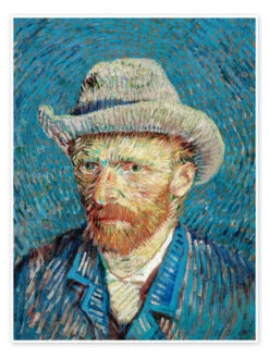 Self-Portrait With Grey Felt Hat Vincent Van Gogh Plakat 30 X 40 Cm Billedramme