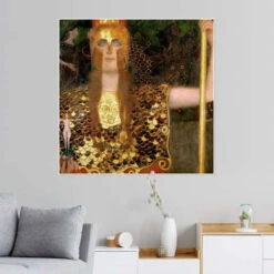 Pallas Athene Gustav Klimt Plakat 30 X 30 Cm Billedramme -POSTERLOUNGE Salg 398830 poster room square l