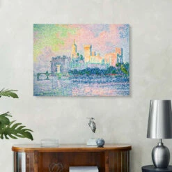 Avignon Paul Signac Akrylbillede 30 X 20 Cm Billedramme -POSTERLOUNGE Salg 399328 acrylic glass room blue l