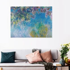 Wisteria Claude Monet Plakat 40 X 30 Cm Billedramme -POSTERLOUNGE Salg 408455 poster room flowers l