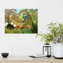 Exotic Landscape Henri Rousseau Plakat 40 X 30 Cm Billedramme -POSTERLOUNGE Salg 409232 poster room green l