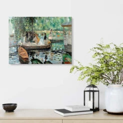 La Grenouillère Pierre-Auguste Renoir Galleritryk 30 X 20 Cm Billedramme -POSTERLOUNGE Salg 409918 gallery print room green l