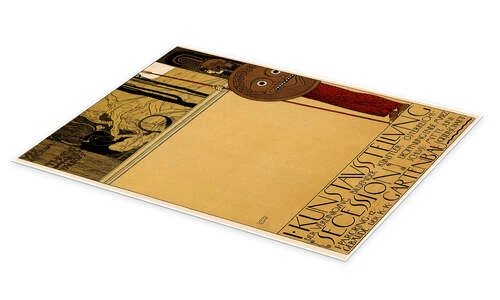 Kunstudstilling I Østrig Gustav Klimt Plakat 30 X 40 Cm Billedramme 4 Kunstudstilling I Østrig Gustav Klimt Plakat 30 X 40 Cm Billedramme - Billede 2