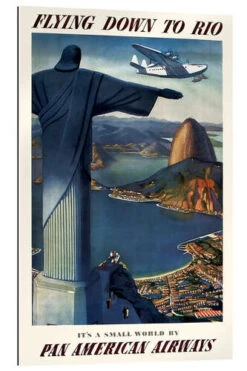 Flying Down To Rio Vintage Travel Collection Galleritryk 20 X 30 Cm Billedramme