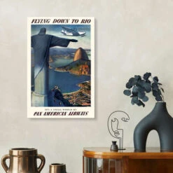 Flying Down To Rio Vintage Travel Collection Galleritryk 20 X 30 Cm Billedramme -POSTERLOUNGE Salg 413785 gallery print room ad prints l