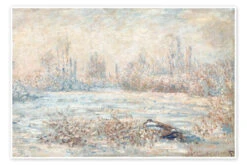 Frost Near Vetheuil (Le Givre) Claude Monet Plakat 30 X 20 Cm Billedramme