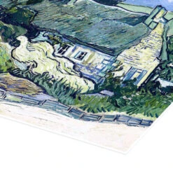 Thatched Cottages At Cordeville Vincent Van Gogh Plakat 40 X 30 Cm Billedramme -POSTERLOUNGE Salg 475881 poster empCorner l