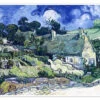 Thatched Cottages At Cordeville Vincent Van Gogh Plakat 40 X 30 Cm Billedramme -POSTERLOUNGE Salg 475881 poster l