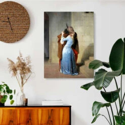 Kysset Francesco Hayez Galleritryk 20 X 30 Cm Billedramme -POSTERLOUNGE Salg 475953 gallery print room portrait format l