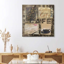 Cafe Andrea Haase Akrylbillede 30 X 30 Cm Billedramme -POSTERLOUNGE Salg 478780 acrylic glass room dining room l