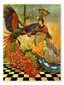 Den Asiatiske Påfugl Thomas Mackenzie Plakat 30 X 40 Cm Billedramme