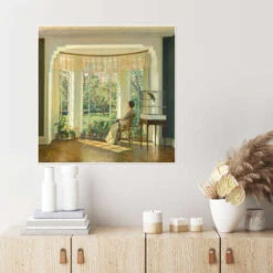 Venter Ved Vinduet Carl Holsøe Plakat 30 X 30 Cm Billedramme 9 Venter Ved Vinduet Carl Holsøe Plakat 30 X 30 Cm Billedramme -POSTERLOUNGE Salg 480741 poster room square l