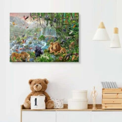 Jungle Vandfald Adrian Chesterman Galleritryk 30 X 20 Cm Billedramme -POSTERLOUNGE Salg 492429 gallery print room boys room l