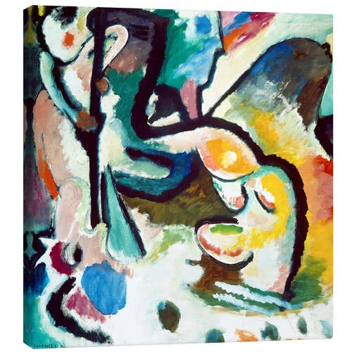 St. George III Wassily Kandinsky Lærredsbillede 30 X 30 Cm Billedramme 3 St. George III Wassily Kandinsky Lærredsbillede 30 X 30 Cm Billedramme