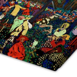 Colourful Life Wassily Kandinsky Lærredsbillede 30 X 20 Cm Billedramme -POSTERLOUNGE Salg 510746 canvas empCorner l