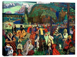 Colourful Life Wassily Kandinsky Lærredsbillede 30 X 20 Cm Billedramme