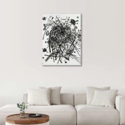 Small Worlds VIII Wassily Kandinsky Lærredsbillede 20 X 30 Cm Billedramme 9 Small Worlds VIII Wassily Kandinsky Lærredsbillede 20 X 30 Cm Billedramme -POSTERLOUNGE Salg 510860 canvas room black and white l