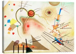 Watercolour No. 606 Wassily Kandinsky Lærredsbillede 30 X 20 Cm Billedramme