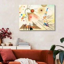 Watercolour No. 606 Wassily Kandinsky Lærredsbillede 30 X 20 Cm Billedramme -POSTERLOUNGE Salg 510881 canvas room landscape format l