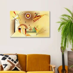 Reduced Weight Wassily Kandinsky Lærredsbillede 30 X 20 Cm Billedramme -POSTERLOUNGE Salg 511057 canvas room yellow l