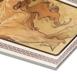 Chocolat Mexicain, Autumn Alfons Mucha Akrylbillede 20 X 40 Cm Billedramme -POSTERLOUNGE Salg 511359 acrylic glass empCorner l