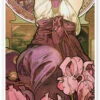 The Precious Stones - Amethyst, 1900 Alfons Mucha Plakat 20 X 60 Cm Billedramme -POSTERLOUNGE Salg 511475 poster l